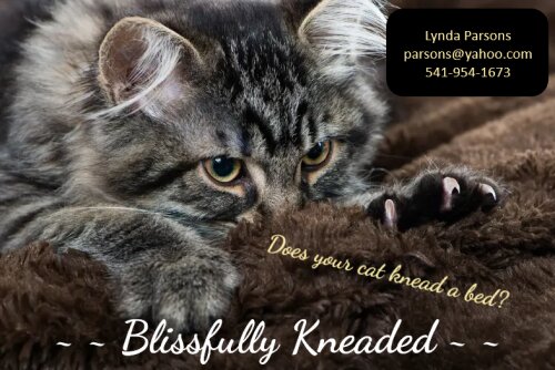 Blissfully Kneaded - Lynda Parsons - parsons@yahoo.com - 541-954-1673
